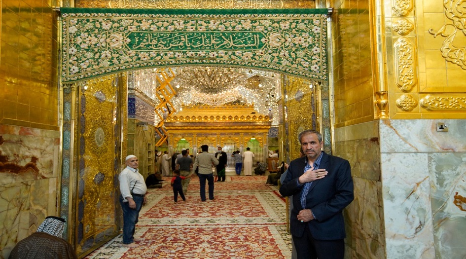 شاهد: لوحات مطرزة بأيدي نساء اصفهانيات مهداة لحرم ابي الفضل العباس (ع)