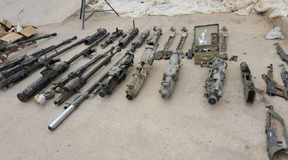 سوريا..ضبط أسلحة وذخائر في أوكار مجموعات إرهابية بريف درعا الشرقي وبادية اللجاة