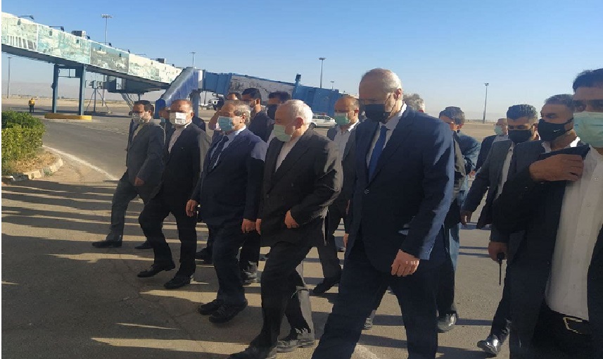 لدى وصوله إلى دمشق.. ظريف يعرب عن اسفه للجرائم الصهيونية في الاراضي الفلسطينية