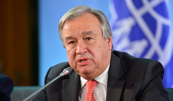 أمين عام الأمم المتحدة يدعو إلى تهدئة فورية بين غزة وكيان الإحتلال