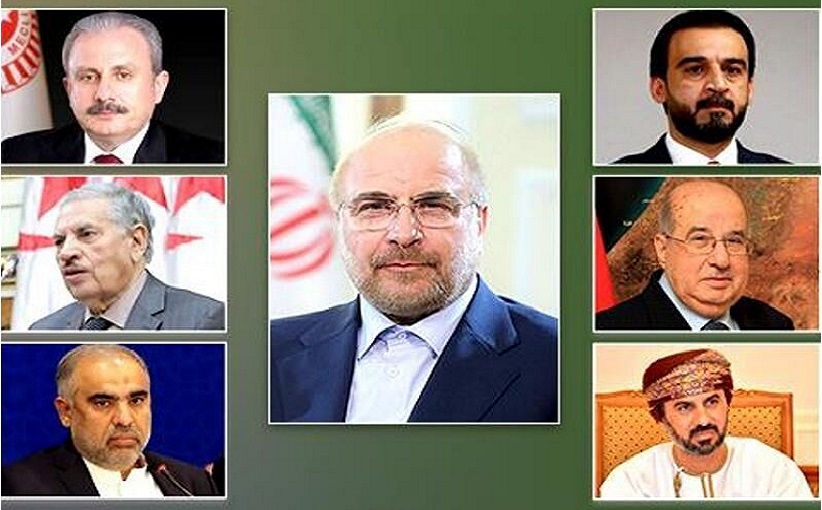 قاليباف يطالب رؤساء البرلمانات الاسلامية بإدانة جرائم الصهاينة ودعم الشعب الفلسطيني