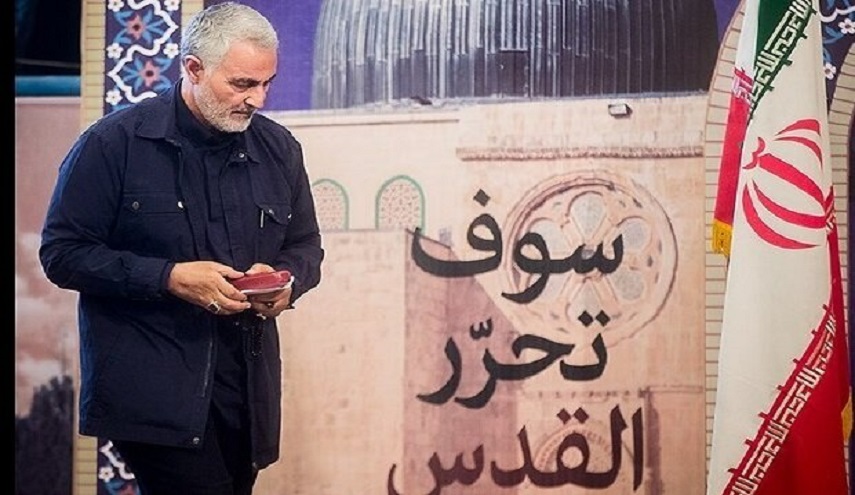 اقامة حفل انتصار المقاومة الفلسطينية عند مزار شهيد القدس الحاج سليماني