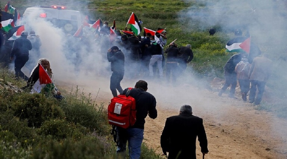 شهيد وعشرات الاصابات جراء اعتداء الكيان الصهيوني على المسيرات السلمية