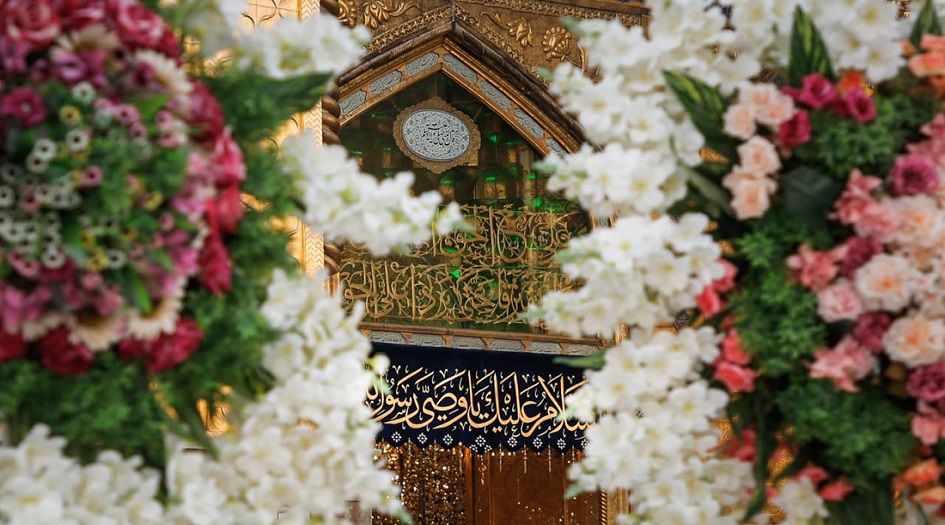 الصور... بمناسبة عيد الغدير الاغر... العتبة العلوية المقدسة تتزين