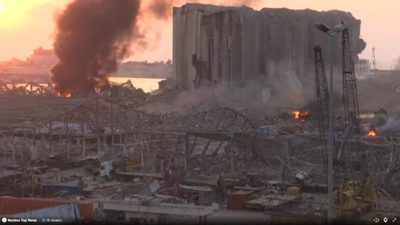 گرامی داشت نخستین سالگرد قربانیان انفجار بندر بیروت در لبنان