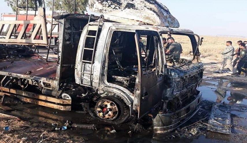 استهداف رتلين للدعم اللوجستي للقوات الامريكية في العراق