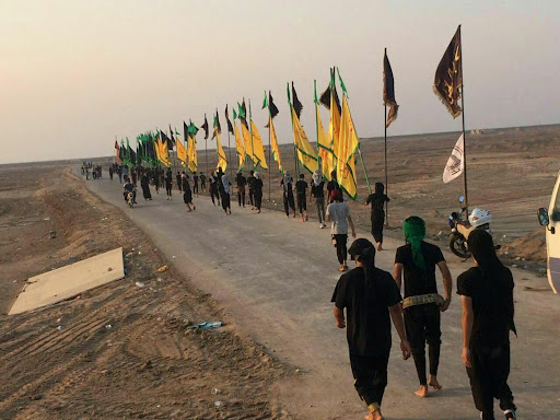 آ‎غاز راهپيمايي اربعين حسيني در عراق