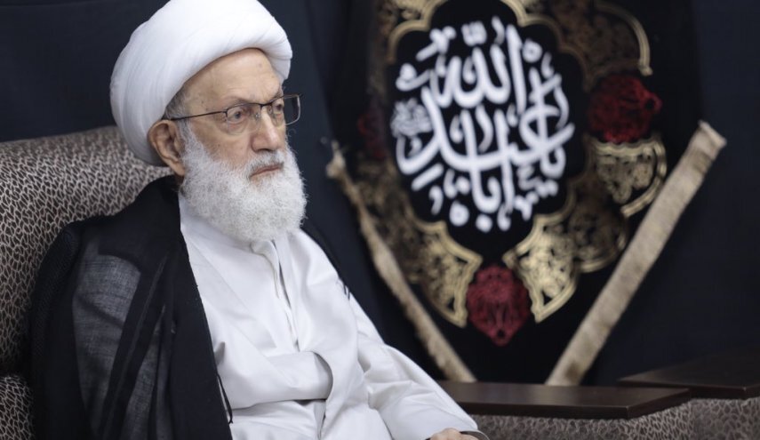 آية الله عيسى قاسم يدين وصول السفير البحريني الى الأراضي المحتلة