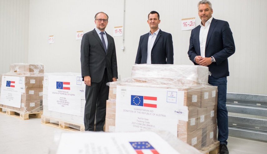 النمسا تمنح ايران مليون جرعة من لقاح ضد فيروس كورونا
