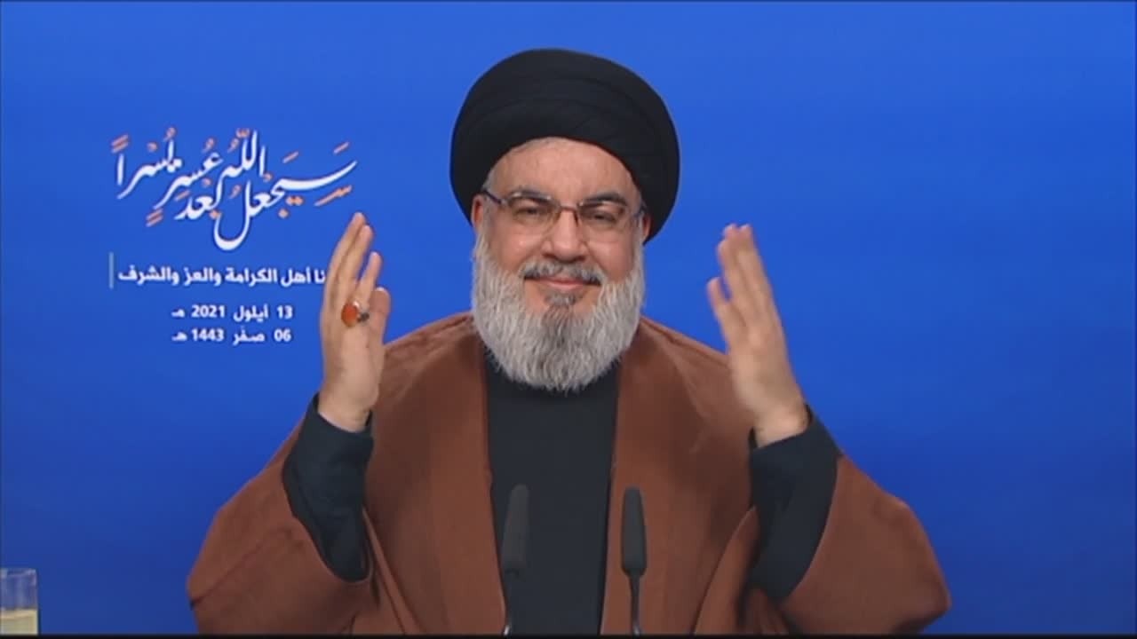 سيدحسن نصرالله : از حمايتهاي جمهوري اسلامي ايران و رهبر معظم انقلاب اسلامي تشكر مي كنيم