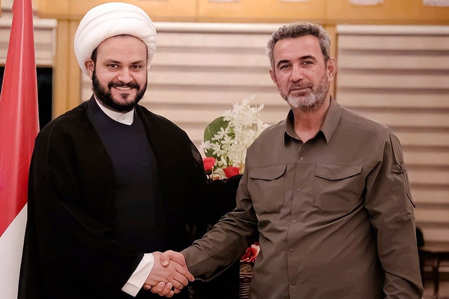 ديدار دبيركل نُجَباء با رئيس ستاد  حشد الشعبي