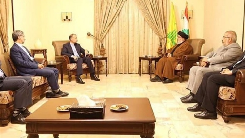ديدار اميرعبداللهيان با سيدحسن نصرالله در بيروت