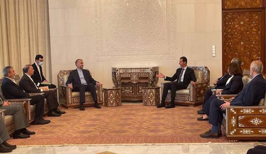 ديدار اميرعبداللهيان با بشار اسد 
