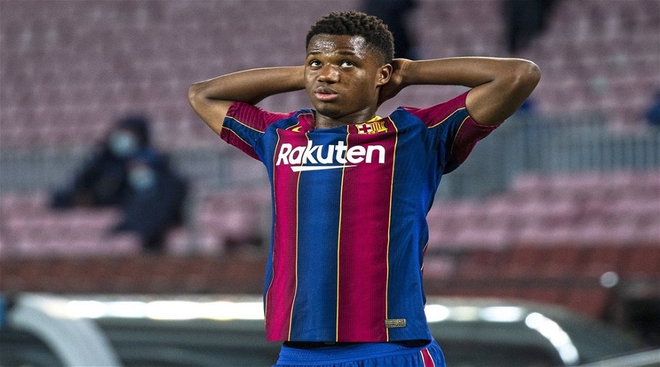 برشلونة يعلن اصابة نجمه أنسو فاتي