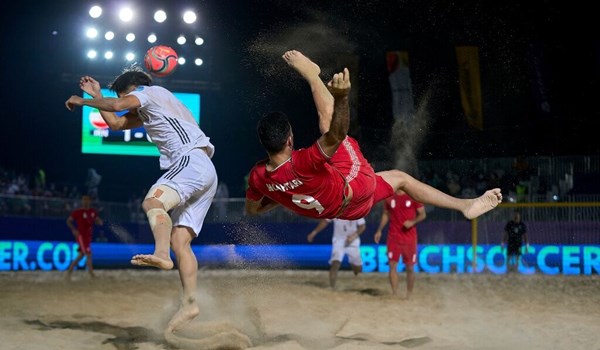 ايران تخسر امام روسيا في كأس القارات للكرة الشاطئية