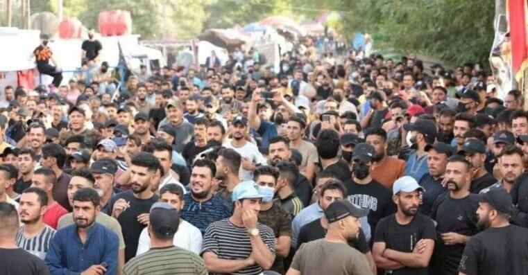 تظاهرات مجدد مخالفان نتايج انتخابات پارلماني عراق