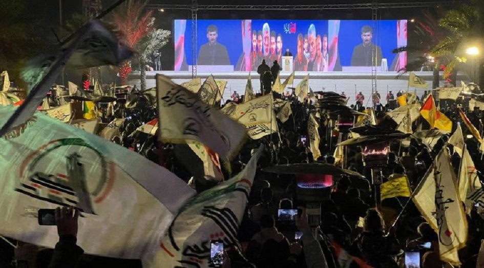 العراق... مهرجان حاشد قرب مطار بغداد في ذكرى شهادة قادة النصر