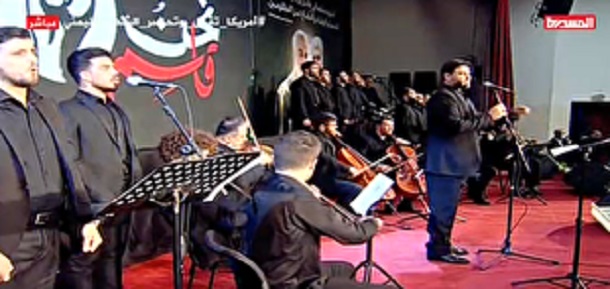 اجراي سرود با دو زبان فارسي و عربي در وصف سردار دلها