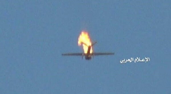 انصارالله یمن پهپاد جاسوسی امارات را سرنگون کرد