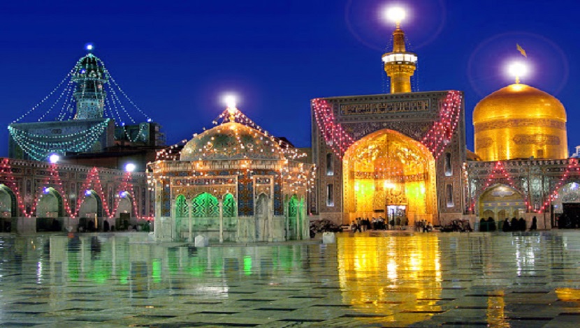 مواقيت الأذان لمدينة مشهد المقدسة وضواحيها ليوم الأربعاء