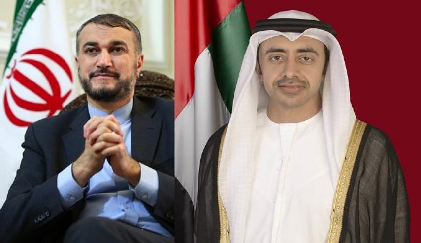 عبد اللهيان  لنظيره الإماراتي: الكيان الصهيوني كان ولا يزال مصدر انعدام الأمن في المنطقة