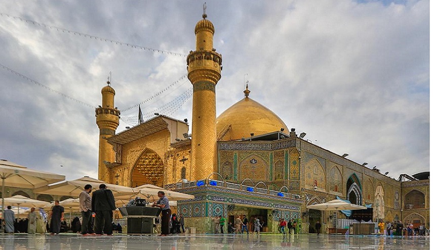 أوقات الأمساك والأذان لمدينة النجف الأشرف ليوم الأربعاء