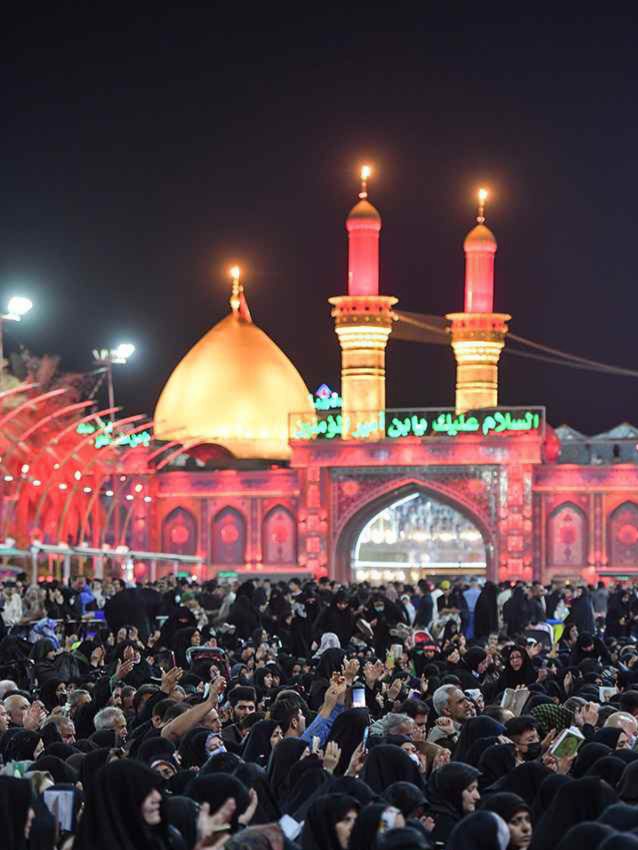 مراسم احیاء شب بیست و یکم ماه مبارک رمضان در بین الحرمین کربلای معلی
