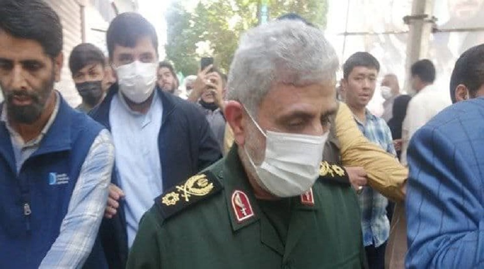 قائد فيلق القدس يشارك في مسيرة يوم القدس العالمي في مشهد المقدسة