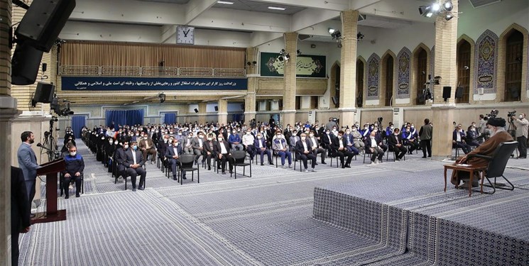 دیدار جمعی از کارگران با رهبر انقلاب