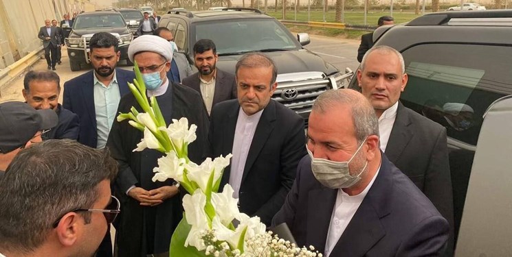 حضور سفير جديد ايران در محل شهادت سردار سليماني +عكس