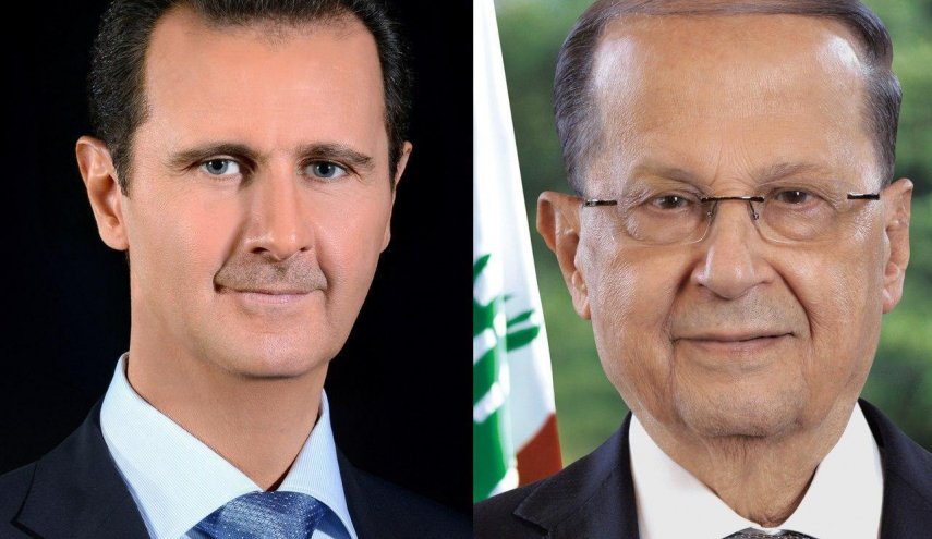 نامه بشار اسد براي ميشل عون به مناسبت روز مقاومت و آزادسازي