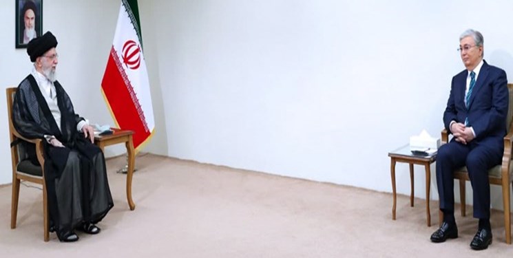   الامام الخامنئي يستقبل الرئيس الكازاخستاني