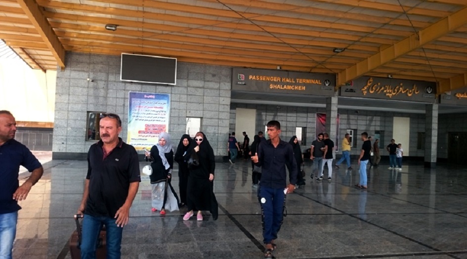 ايران تحدد طريقة المرور عبر منفذ شلمجه الحدودي مع العراق