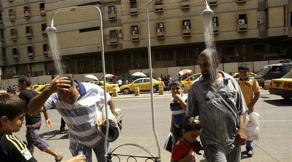 العراق..الأنواء الجوية تحدد المناطق التي ستسجل اليوم نصف درجة الغليان