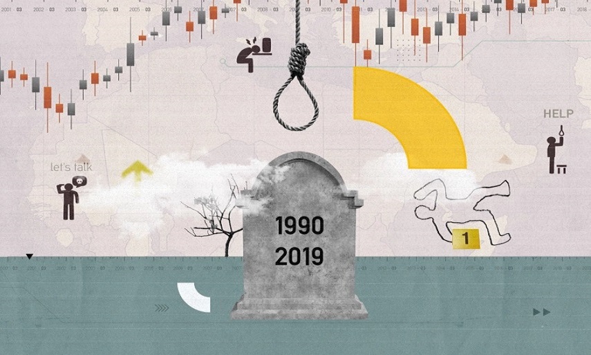 بیشترین موارد خودکشی در کدامین کشورهای عربی رخ می دهد؟