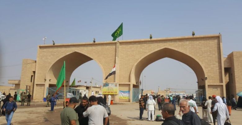 تردد زائران اربعین  از گذرگاه "الشیب" میسر شد