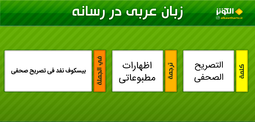 اصطلاحات  رسانه ای عربی به فارسی(28)