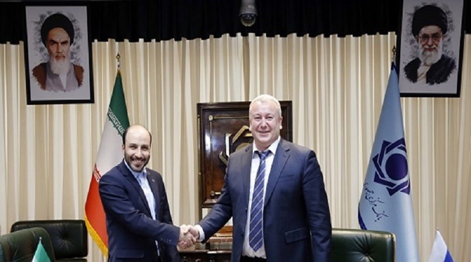 توقيع اتفاقية  اتصال منظومة تبادل الرسائل المصرفية الوطنية الايرانية والروسية  