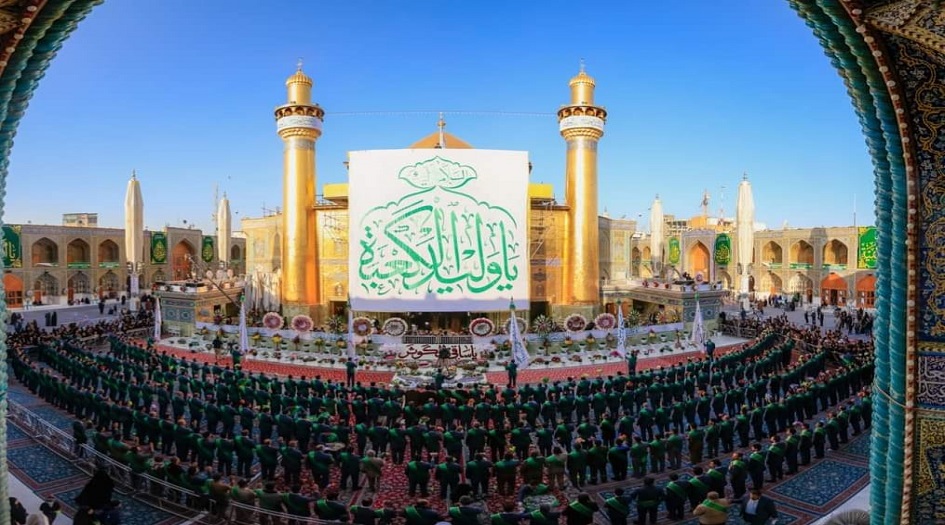 بالصور... مراسم تهنئة بمناسبة ولادة الامام علي عليه السلام في النجف الاشرف