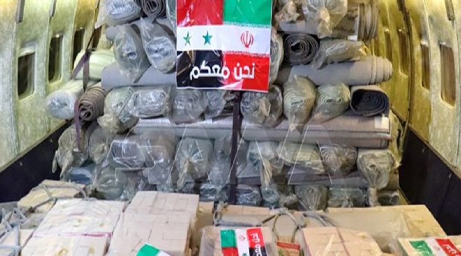 ايران تسخر  امكانياتها  لمساعدة منكوبي الزلزال في سوريا وتركيا 