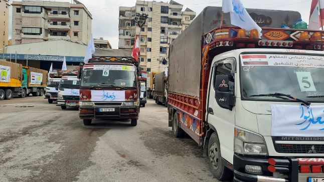 ارسال كمكهاي حزب الله لبنان براي زلزله زدگان سوريه