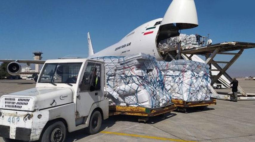  طائرة مساعدات إيرانية تاسعة تصل إلى مطار حلب الدولي 