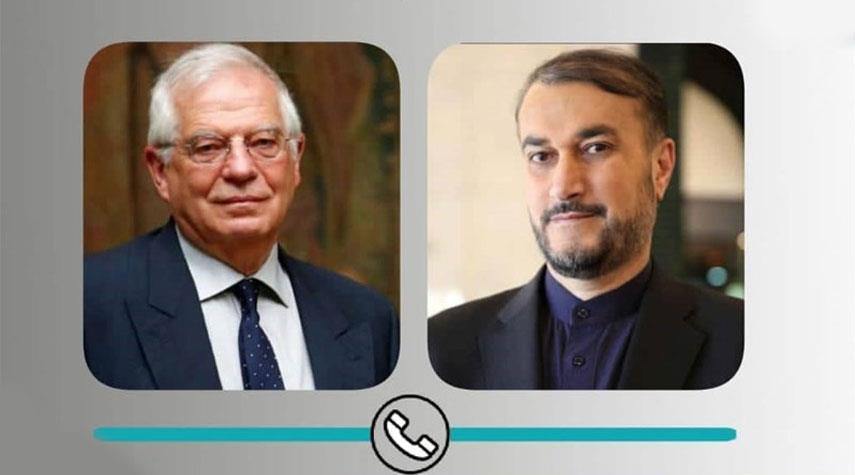 اتصال هاتفي بين حسين أمير عبد اللهيان و جوزيب بوريل.. اليكم ما دار بينهما