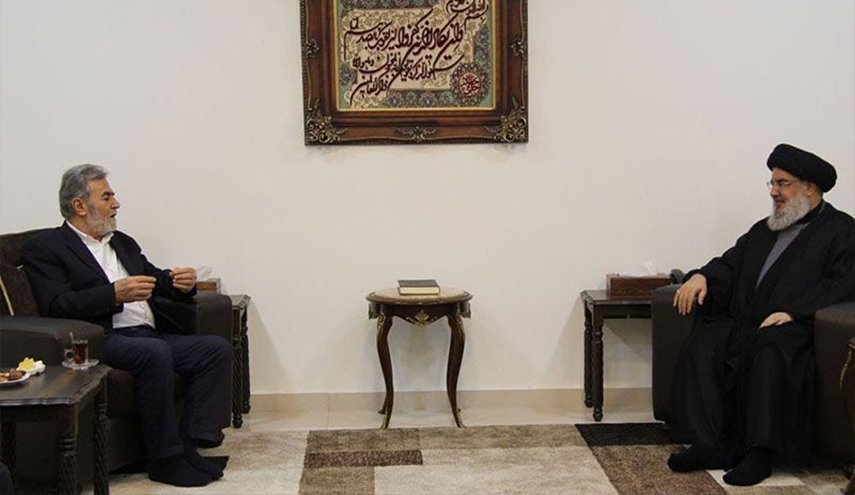 دیدار دبیرکل جنبش جهاد اسلامی با سید حسن نصرالله 