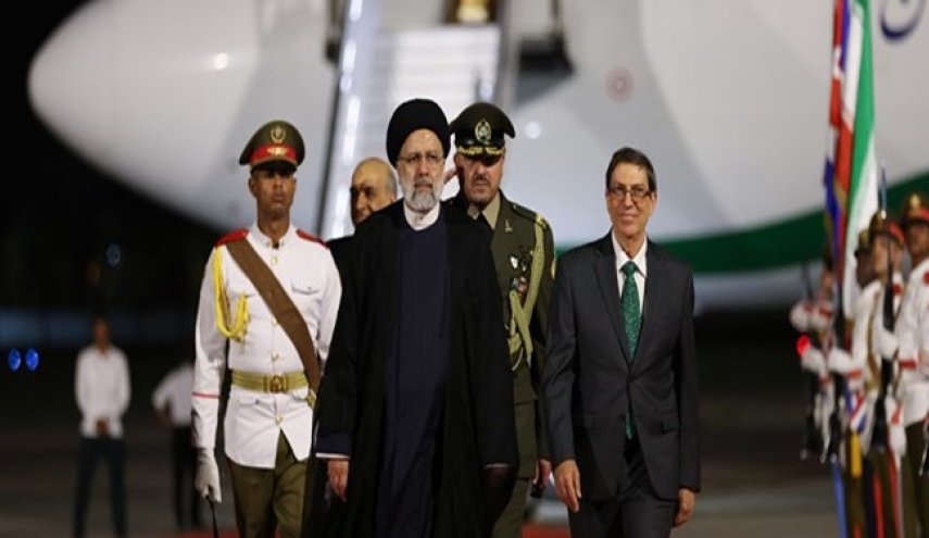 الرئيس الايراني يصل الى كوبا