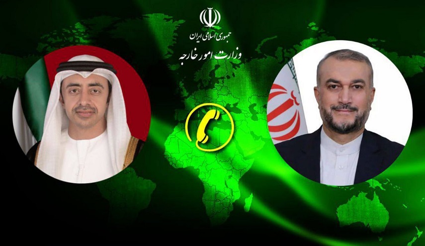  مباحثات هاتفية بين وزيري خارجية إيران والإمارات 