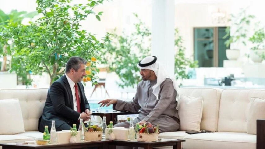 دیدار بارزانی با بن زاید در ابوظبی