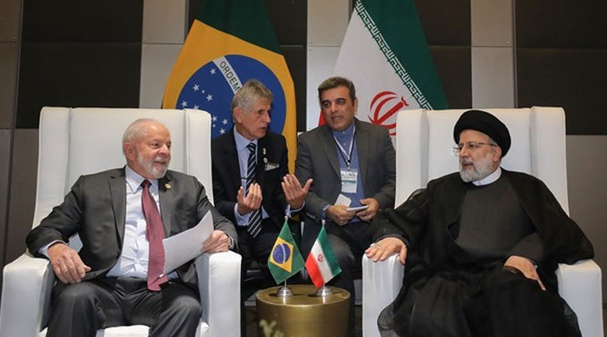  رئيسي خلال لقائه دا سيلفا: أمريكا فشلت في سياسة الضغوط القصوى على إيران 