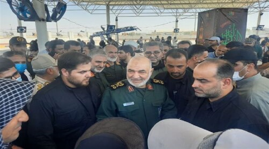 ايران...  اللواء سلامي يتفقد معبر جذابة الحدودي