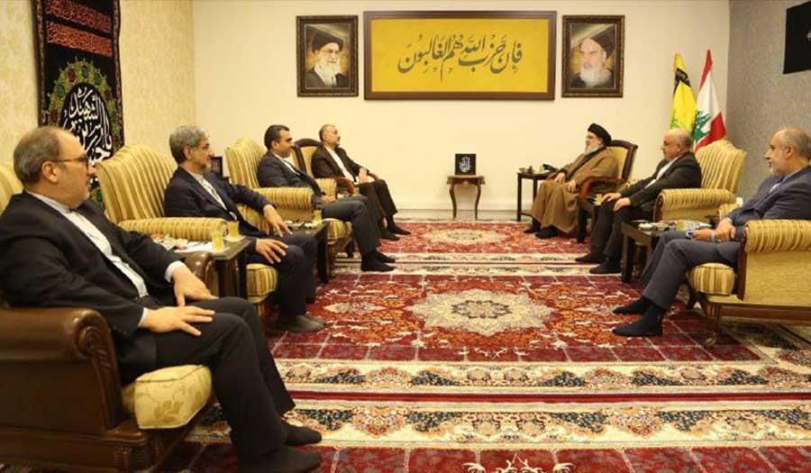  السيد حسن نصر الله يبحث مع عبد اللهيان التطورات الاقليمية 